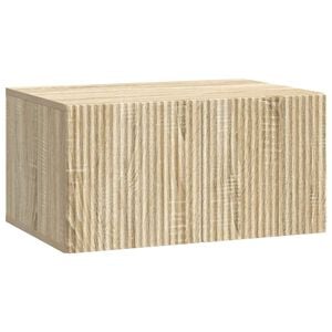 vidaXL Oglindă TV montată pe perete 59,5 x 41 x 30 cm Stejar Sonoma