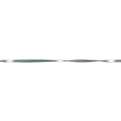 vidaXL Brad de Crăciun pe catarg, 108 LED-uri, alb cald, 180 cm