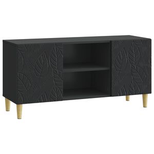 vidaXL Cabinet TV 102 x 34,5 x 50 cm Negru Lemn prelucrat