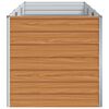 vidaXL Strat &icirc;nălțat de grădină argintiu 240x80x77 cm oțel galvanizat