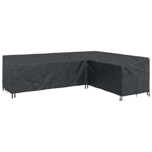vidaXL Husă pentru mobilă Negru 286 x 222 x 80 cm Textil Oxford 210D