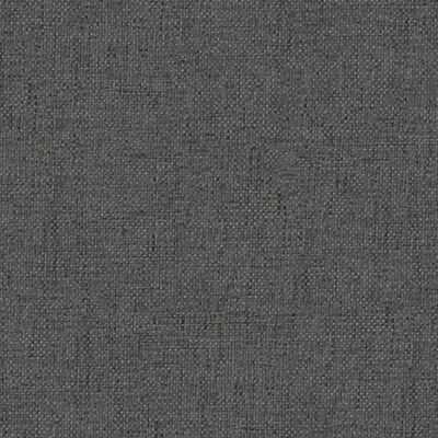 vidaXL Taburet, gri închis, 60x60x36 cm, textil și piele ecologică