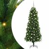 vidaXL Brad de Crăciun cu 300 LED cu suport Verde 240 cm PE