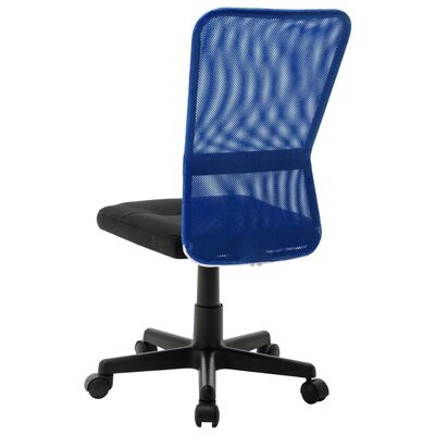 vidaXL Scaun de birou, negru și albastru, 44x52x100 cm, plasă textilă