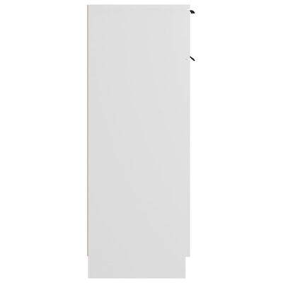 vidaXL Dulap de baie, alb, 32x34x90 cm, lemn compozit