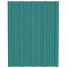 vidaXL Panou de acoperiș 12 pcs Verde 60 x 45 cm Oțel galvanizat