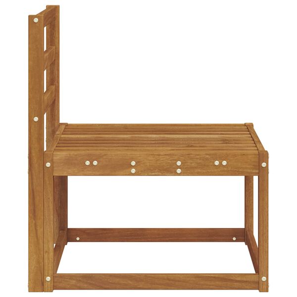 vidaXL Canapea Medie pentru Exterior Lemn Solid de Acacia natural