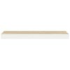 vidaXL Rafturi perete suspendate 4 buc. alb/stejar 60x23,5x3,8 cm MDF