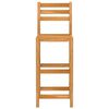 vidaXL Set mobilier bar de exterior, 5 piese, lemn masiv de acacia