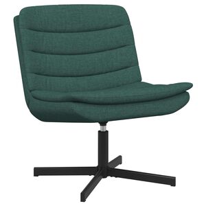 vidaXL Scaun pivotant Verde &icirc;nchis 63 x 75 x 76 cm țesătură