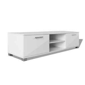 vidaXL Dulap TV, alb extralucios, 120 x 40,3 x 35 cm