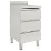 vidaXL Dulap de bucătărie comercial cu 3 sertare 50x60x96 cm