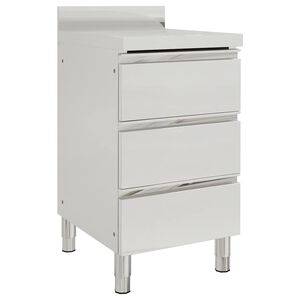 vidaXL Dulap de bucătărie comercial cu 3 sertare 50x60x96 cm