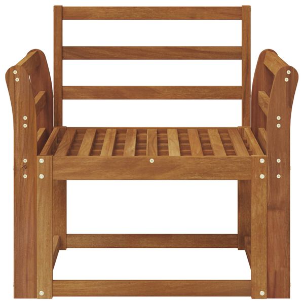 vidaXL Canapea de exterior Lemn Solid de Acacia natural