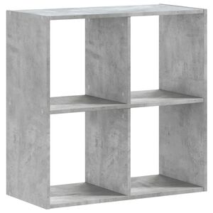 vidaXL Bibliotecă, gri beton, 68,5x32x68,5 cm, lemn prelucrat