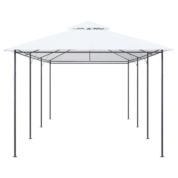 vidaXL Pavilion, alb, 600 x 298 x 270 cm, 180g/m²