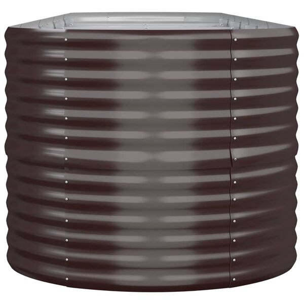 vidaXL Strat înălțat grădină 440x80x68 cm oțel galvanizat