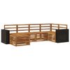 vidaXL Set canapea sectională 6 pcs natural