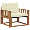 vidaXL Set de canapele de exterior Lemn solid de Acacia și Textilene