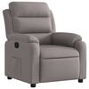 vidaXL Fotoliu rabatabil, gri taupe, material textil