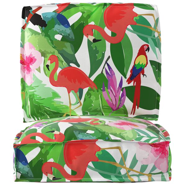 vidaXL Set de perne pentru palet Floral 2 pcs Jungla tropicală