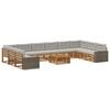 vidaXL Seturi de canapele cu pernă 11 pcs Lemn Solid de Acacia