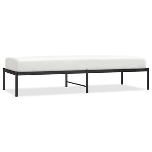 vidaXL Cadru pat metalic, negru, 75x190 cm