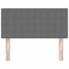 vidaXL Tăblie cap cu headboard Gri deschis 100 cm Piele artificială