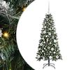 vidaXL Brad de Crăciun artificial Verde 120 cm PVC, plastic și oțel