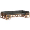 vidaXL Set de canapele de exterior 10 buc. Natural și Antracit