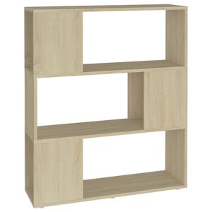 vidaXL Bibliotecă/Separator cameră, stejar sonoma, 80x24x94 cm, PAL