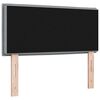 vidaXL Tăblie cap cu headboard Gri deschis 100 cm Piele artificială