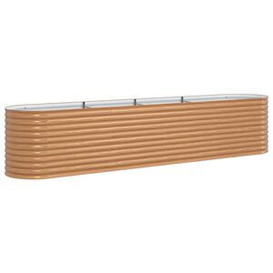 vidaXL Pat ridicat Maro 400 x 80 x 81 cm Oțel