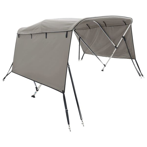 vidaXL Parasolar Bimini 3 arcuri pereți laterali, 183x(137-152)x137 cm