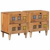 vidaXL Dulap de noapte 2 buc. natural 40 x 33 x 46 cm