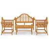 vidaXL Set mobilier de grădină, 4 piese, lemn masiv de tec