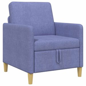 vidaXL Sofa cu Spațiu de Depozitare Albastru Jeans 72 x 78 x 87 cm