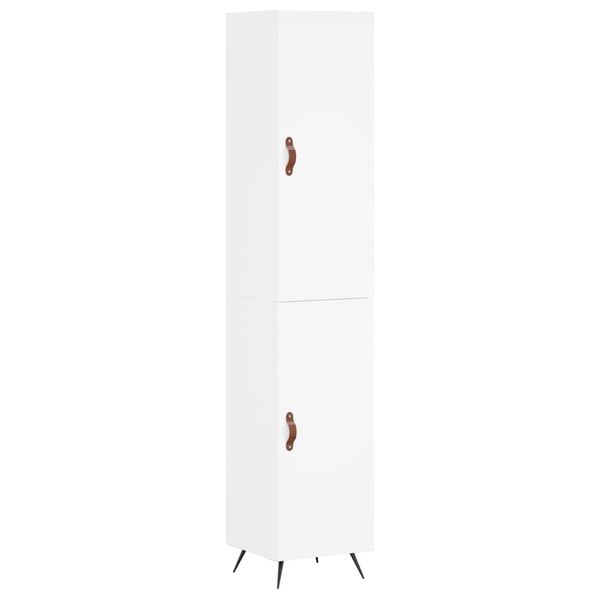 vidaXL Dulap &icirc;nalt, alb, 34,5x34x180 cm, lemn prelucrat
