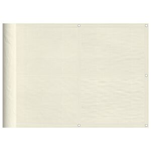 vidaXL Paravan de balcon, crem, 75x700 cm, 100% poliester oxford
