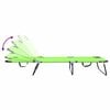 vidaXL Șezlong pliabil 2-persoană 2 pcs Verde 56 x 189 x 87cm țesătură
