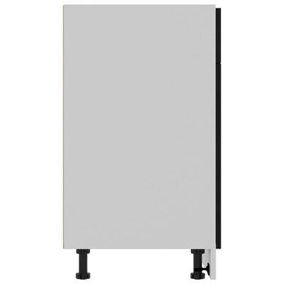 vidaXL Dulap inferior cu sertar, negru, 80 x 46 x 81,5 cm, PAL