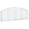 vidaXL Coș gabion arcuit 200x30x60/80 cm fier galvanizat