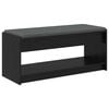 vidaXL Bancă pentru hol Stejar Negru 103 x 38 x 45 cm