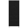vidaXL Bufet cu sertar Stejar Negru 69,5 x 34 x 180 cm Lemn compozit