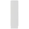 vidaXL Dulap cu vitrină, alb, 82,5 x 30,5 x 115 cm, lemn prelucrat