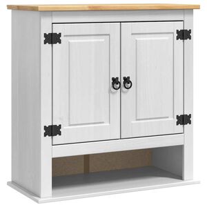 vidaXL Dulap suspendat Corona Alb 70 x 33 x 71,5 cm Lemn de pin masiv