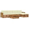 vidaXL Set de canapele de exterior 6 buc. Natural și Crem