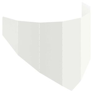 vidaXL Margine pentru gazon 100 x 45 cm Oțel Alb