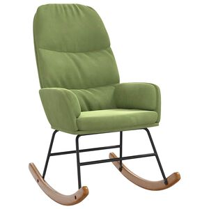 vidaXL Scaun balansoar, verde deschis, catifea
