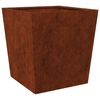 vidaXL Jardinier de grădină 50x50x50 cm Oțel pentru intemperii